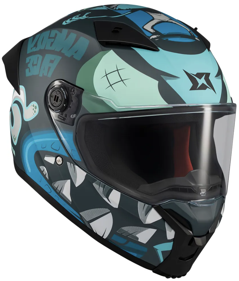 Мотошлем Axxis Fenix Angry C5 Blue Matt купить от 5 720 грн. в